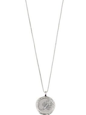 PILGRIM SCORPIO SILVER PLATED/CRYSTAL NECKLACE